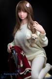【新発売-19kg軽量化】Art Doll シリコン製 ラブドール 148cm Dカップ M2ヘッド優香ちゃん  M16ボルト採用ダッチワイフ