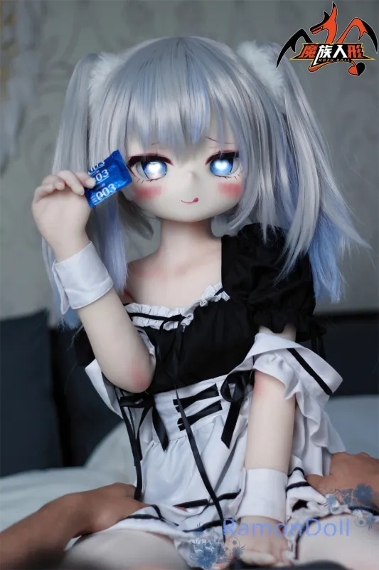 【合計二つのヘッドゲット可能】MOZU Doll 130cm Aカップ 未来ちゃん ソフビ製頭部+TPEボディ 肌色＆眼球色＆メイク＆ウィッグ＆衣装は宣材写真と同じ 小型で軽量化で収納しやい 使いやすい