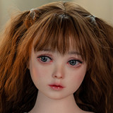 ロリ系ラブドール Waxdoll 110cm 貧乳 #G58ヘッド フルシリコン製ダッチワイフ