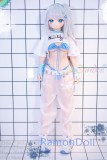 アニメドール WMDOLL 140cm Bカップ ソフビヘッド+シリコン製ボディ Y012ヘッド ボディ材質選択可
