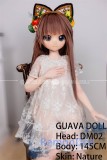 【新作ボディ】GUAVADOLL ソフビ製頭部+TPE材質ボディ 145cm Aカップ DM02ヘッド アニメドール