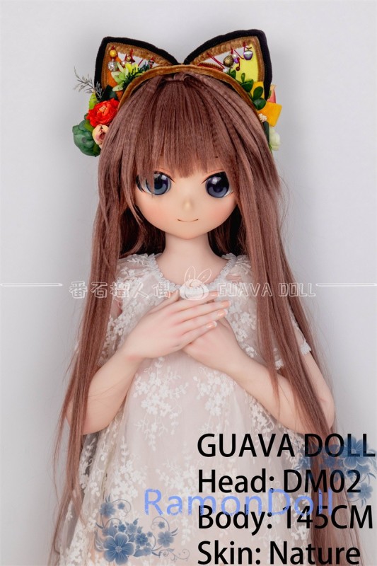 【新作ボディ】GUAVADOLL ソフビ製頭部+TPE材質ボディ 145cm Aカップ DM02ヘッド アニメドール
