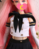 フィギュア人形 Mini Doll 60cm 巨乳 シリコンボディ+ソフビ製ヘッド（圣姨）小麦色の肌 女王コスプレミニドール