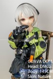 【新作ボディ】GUAVADOLL ソフビ製頭部+TPE材質ボディ 145cm Aカップ DM02ヘッド アニメドール