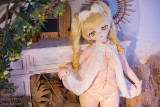アニメドール WMDOLL 140cm Bカップ ソフビヘッド+シリコン製ボディ Y011ヘッド ボディ材質選択可