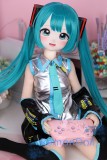 【国内直送・即納】MOZU DOLL 着せ替え人形 1/2スケールラブドール 85cm バスト小 初音ミクヘッド TPEボディ+ビニル製頭部 掲載画像と同じ服は無料付き