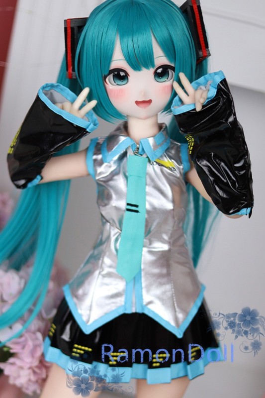 【国内直送・即納】MOZU DOLL 着せ替え人形 1/2スケールラブドール 85cm バスト小 初音ミクヘッド TPEボディ+ビニル製頭部 掲載画像と同じ服は無料付き
