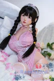 SHEDOLL シリコンラブドール 70cm Eカップ 北栀（Beizhi) 腕なし 上半身トルソー リアル皮膚メイク付き
