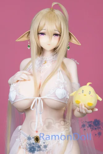 凹凸咪 Aotume Doll 巨乳アニメ 160cm Kカップ #131ヘッド セクシーなリアルドール 掲載画像の耳飾りが無料付き