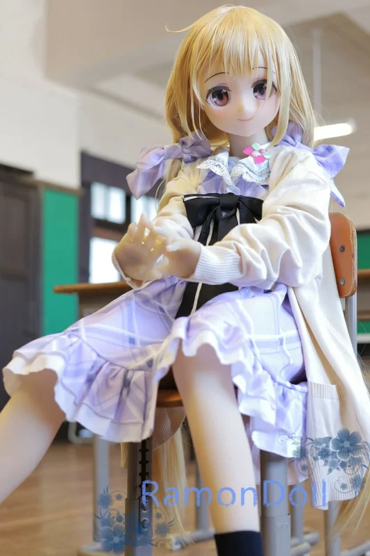 AotumeDoll 癒し系アニメドール 135cm AAカップ 太いタイプ 双葉杏ヘッド 清楚で可愛らしい学生風リアルドール