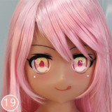 AotumeDoll 癒し系アニメドール 135cm AAカップ 太いタイプ 双葉杏ヘッド 清楚で可愛らしい学生風リアルドール