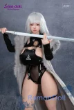 Sino Doll 毛皮風のマントをまとったラブドール 154cm Jカップ S62 凛彤ヘッド 未来の戦士