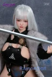 Sino Doll 毛皮風のマントをまとったラブドール 154cm Jカップ S62 凛彤ヘッド 未来の戦士