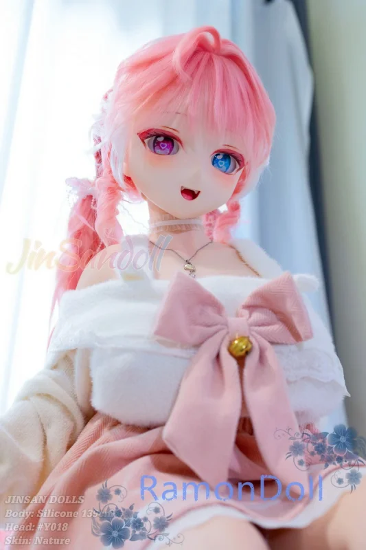 WMDOLL 最新作 139cm Fカップ シリコン胴体+ソフビ製Y018ヘッド 甘く愛らしいアニメドール