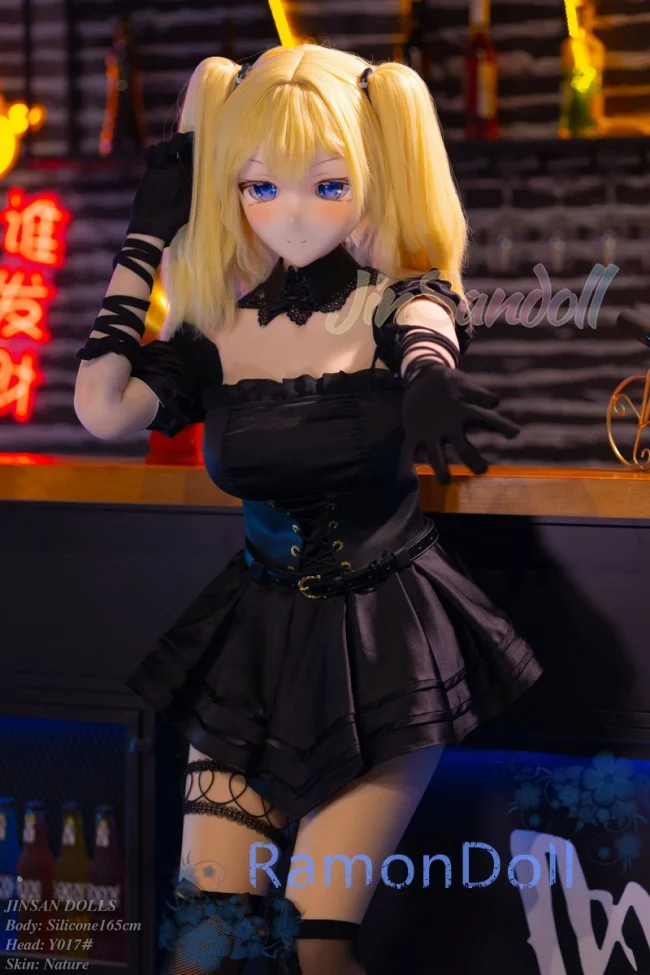 WMDOLL ゴシック姿ラブドール 165cm Gカップ ソフビ製Y017ヘッド 黒いドレスアニメドール