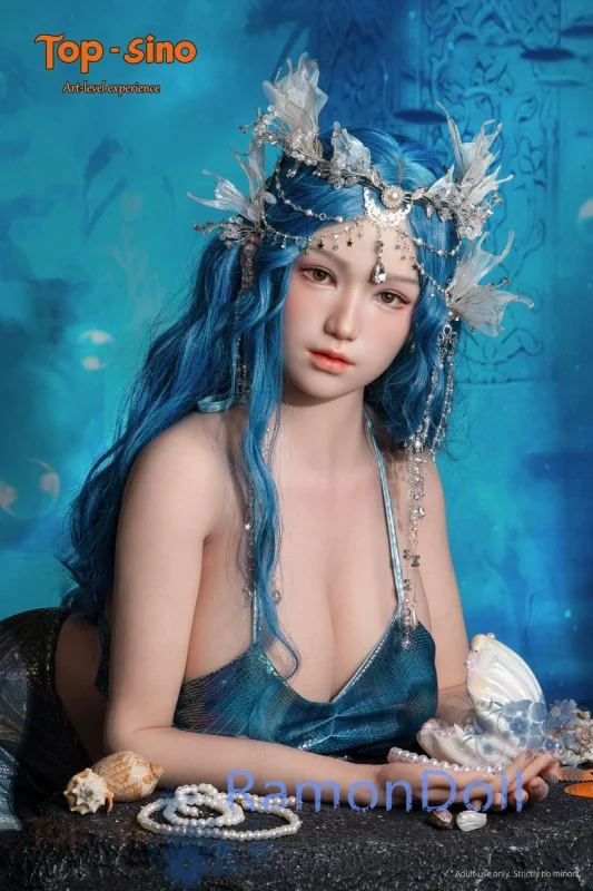 【11月15日まで12％OFFまたは大型オナホ1個を無料プレゼント】Topsino 96cm Hカップ T43B 米苏ヘッド 【アートワークカスタムメイク付き】 人魚コスプレトルソー