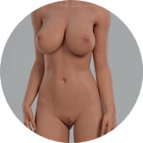 TOP-CYDOLL トルソー型ラブドール 110cm Eカップ Pollyヘッド 小麦色の肌
