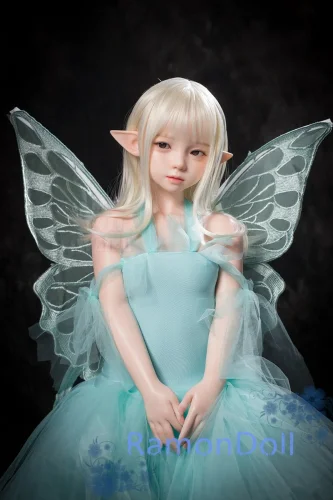 【最新作】MyLoliWaifu 妖精系ラブドール 107cm Aカップ Kokoro（こころ）ヘッド 一体型のエルフ耳の形の付け耳付き
