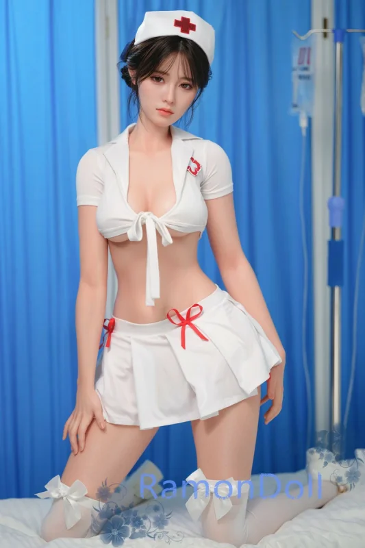 【11月25日まで10％OFF】HSDoll ナースコス風ラブドール 135cm Bカップ セクシードール 掲載画像と同じ衣装一式無料付属