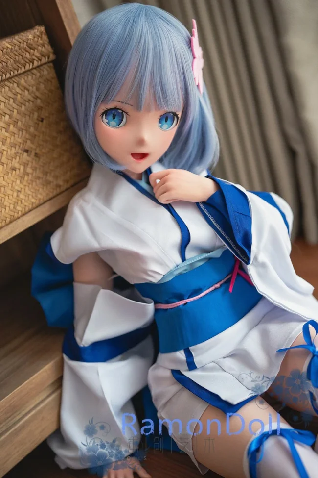 BC Doll 青い瞳アニメドール 135cm Dカップ レムヘッド 一体型舌とオーラル機能付き フルシリコン製