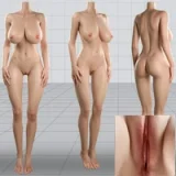 Doll Senior 165cm Fカップ #28梦（Meng）瞑り目ヘッド リアル皮膚メイク付き