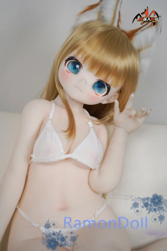 MOZU DOLL ラブドール 141cm Cカップ  黄豆狐ヘッド TPE製ボディ 硬質ビニールヘッド