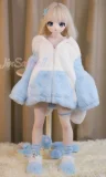 WMDOLL 白髪紫眼二次元ドール 85cm S#004ヘッド ソフビ頭部+TPEボディ アニメドール m8ボルト採用