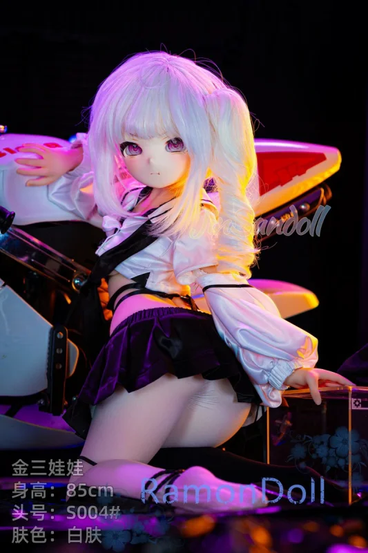 WMDOLL 白髪紫眼二次元ドール 85cm S#004ヘッド ソフビ頭部+TPEボディ アニメドール m8ボルト採用