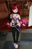 MOZU DOLL 赤髪紫眼のアニメドール 121cm バスト大 莉莉萨(Lilisha) 口腔内部構造付き