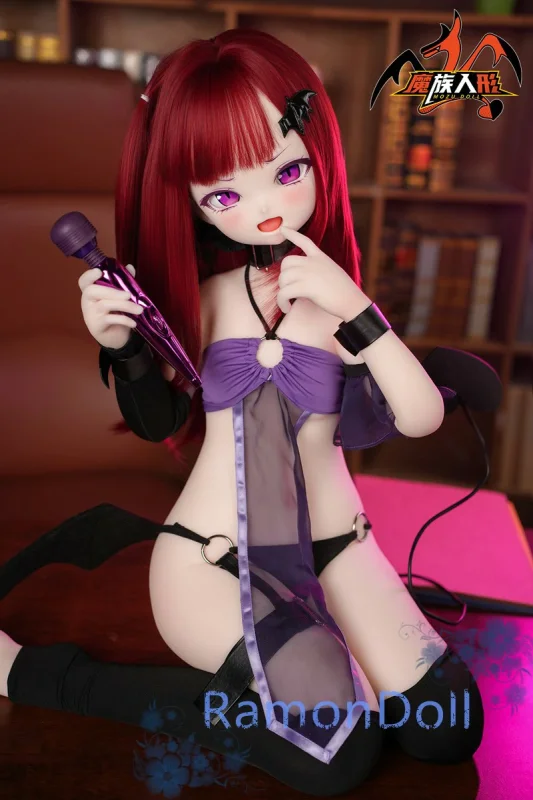 MOZU DOLL 赤髪紫眼のアニメドール 121cm バスト大 莉莉萨(Lilisha) 口腔内部構造付き