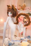 【50体限定・予約受注中】彩姬堂 猫耳風キャラドール 88cm 貧乳 萌桃(もも) PVCヘッド+シリコン製ボディ