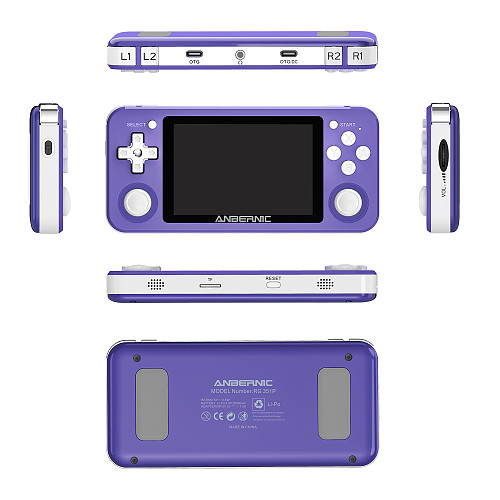 (USA Warehouse) Anbernic RG351P Handheld Retro Game Console IPS Screen 3.5-Inch (64G 2534 Games)