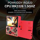 Powkiddy RGB20 Handheld 10,000 Games Open Source Retro Nostalgic High-definition Game Console (64GB)