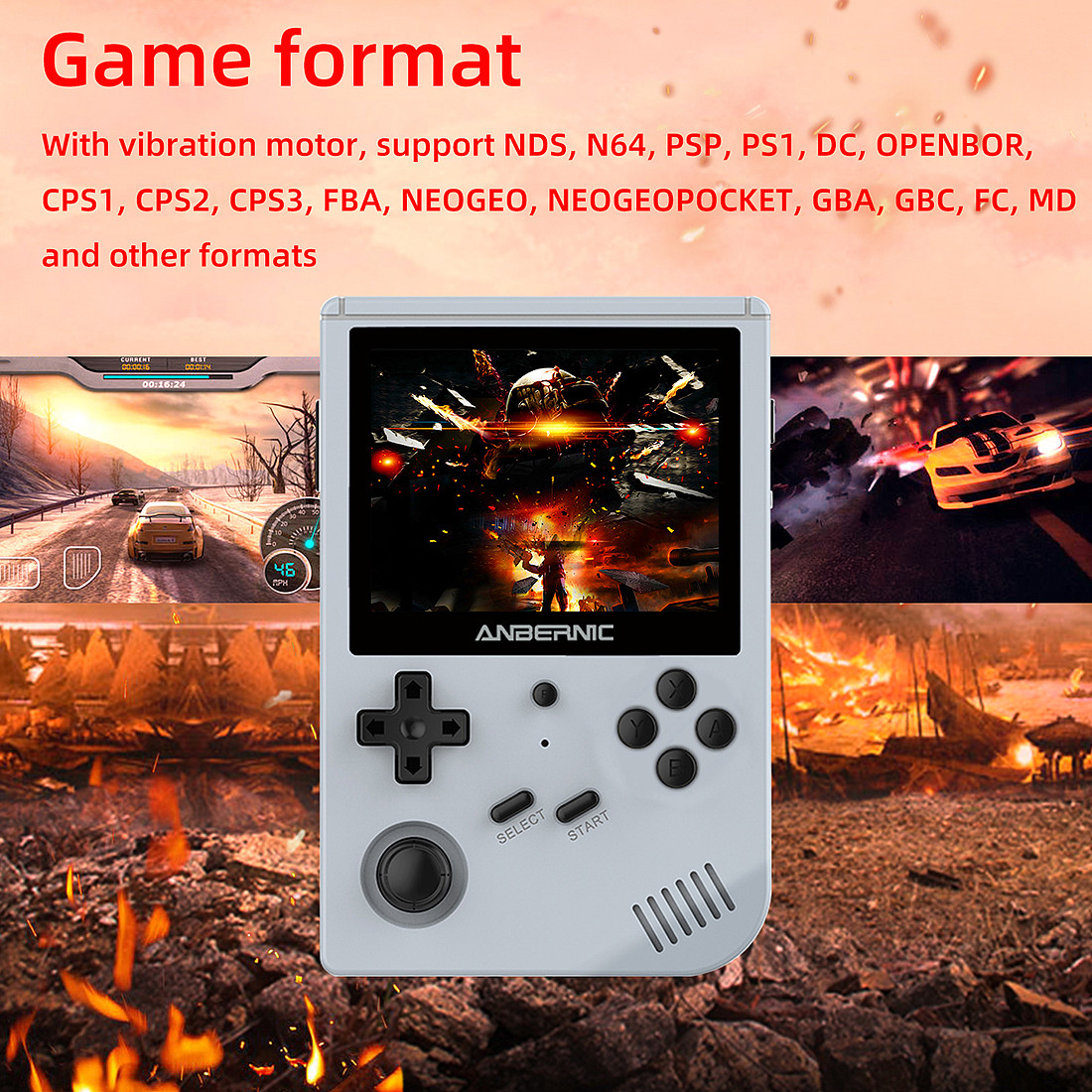The Latest Anbernic RG351V Handheld 32GB 5433 Games