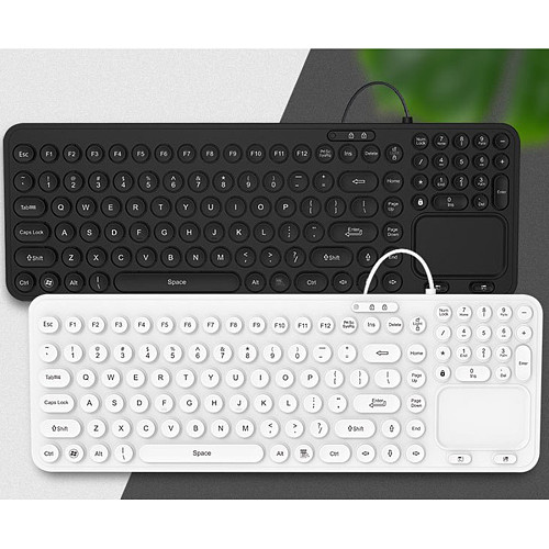 Ultrathin Backlight Waterproof Dustproof Keyboard with Touch Pad for Medical Equipment Industrial Facilities