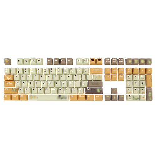 108pcs Keycaps Set Sublimation PBT Dye-sub Keycaps for Custom Mechanical Keyboard