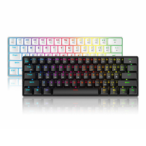 S61 61 Keys Bluetooth Dual Mode Mechanical Keyboard RGB Backlight Gaming Keyboard