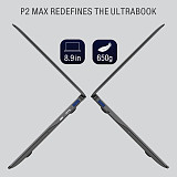 GPD Pocket 2 MAX Portable Ultrabook Laptop 8.9  Touch Screen Windows 10 Home CPU Intel m3-8100Y 16GB RAM/512GB Storage Built-in Camera