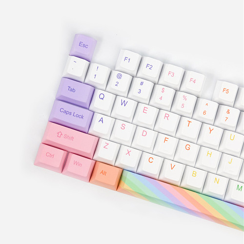 113pcs Colorful Style Keycaps Set Cherry Profile PBT Dye-sub for Gaming Mechanical Keyboard