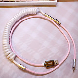 Mechanical Keyboard Cable Coiled USB Type-C 1.2M Custom Handmade with XRL Connector (Upgrade Version)