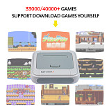 [40000 Games] Super Console X Plug & Play Video Game Console Retro System with 2pcs Wireless Controller - 128GB