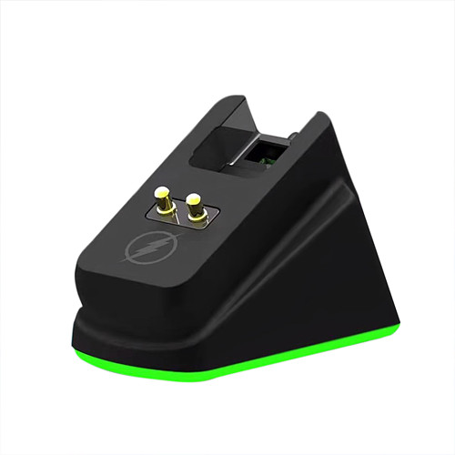 RGB Mouse Charging Dock Chroma for Razer Wireless Mouse Magnetic Dock with Charge Status Anti-Slip Gecko Feet - Black