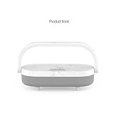 Tabletop Night Light Wireless Charger Bluetooth Speaker Music Lamp with Phone Holder (Built-in lithium Battery Version)