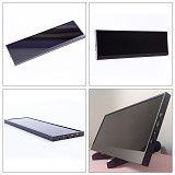 14-Inch 3840x1100 AIDA64 CPU Temperature Monitor Dynamic Display Screen for Computer Case Sub Display - (Dark Brown) Touch Screen Version