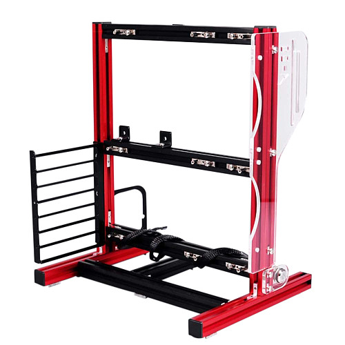 DIY Portable Computer Motherboard Case Rack ATX/M-ATX/ITX Vertical Metal Frame Open Water-cooled Chassis Set