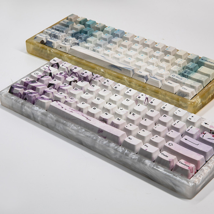 GH60 DIY Keyboard Case Customized Backlight Resin Hard Shell for XD60XD64 Mechanical Keyboard