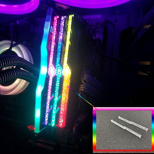 4pcs Memory RAM Light Guide Bar Mod For G Skill Trident Z Neo RGB Change To Royal Series Band Improve Light Transmittance