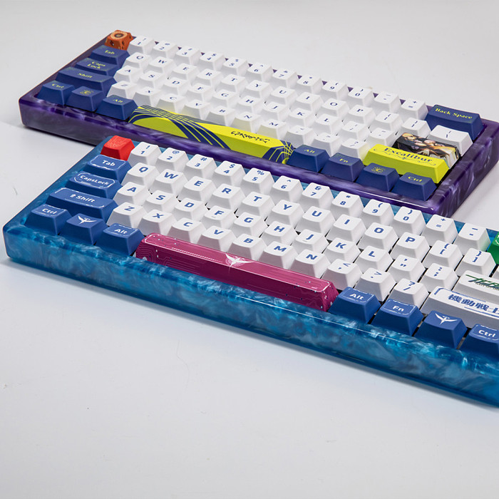 GH60 DIY Keyboard Case Customized Backlight Resin Hard Shell for XD60XD64 Mechanical Keyboard