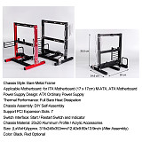 DIY Portable Computer Motherboard Case Rack ATX/M-ATX/ITX Vertical Metal Frame Open Water-cooled Chassis Set