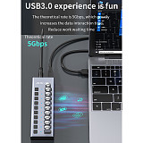 10-port USB 3.0 Hub with Power Multi-interface Extend HUB USB HUB